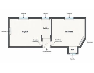  Appartement à vendre 2 pièces 33 m²