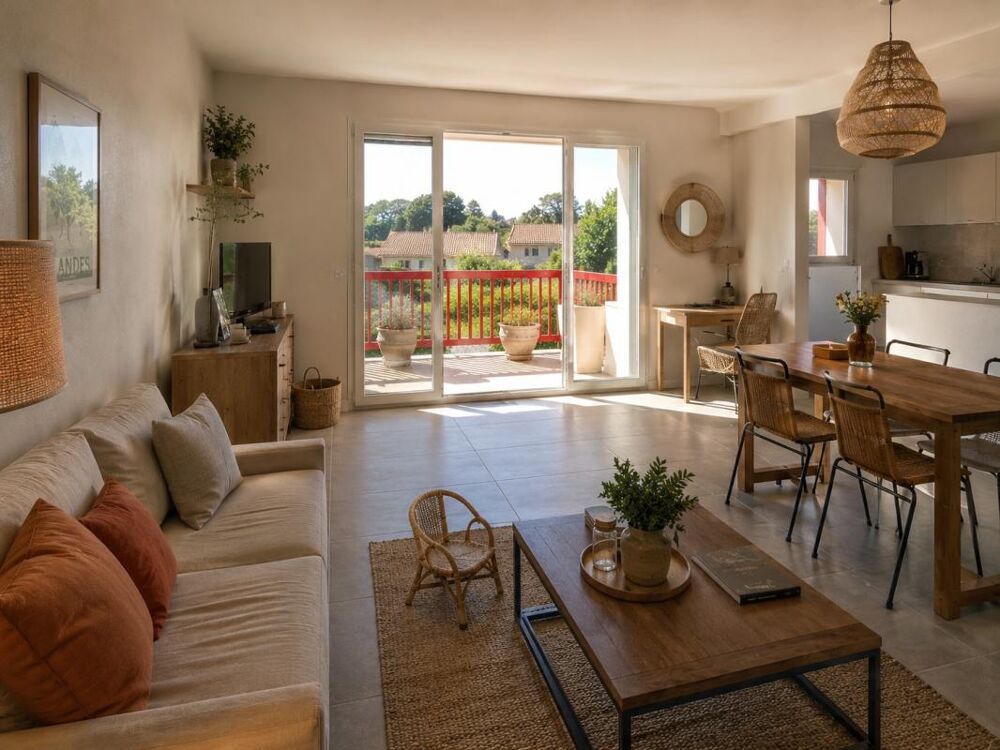 T3 avec Balcon, PARKING et CLIMATISATION bel emplacement à CAPBRETON