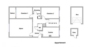  Appartement � vendre 3 pi�ces 60 m�