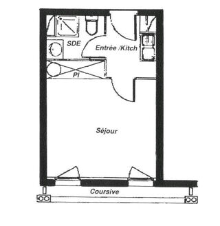  Appartement à louer 1 pièce 21 m²