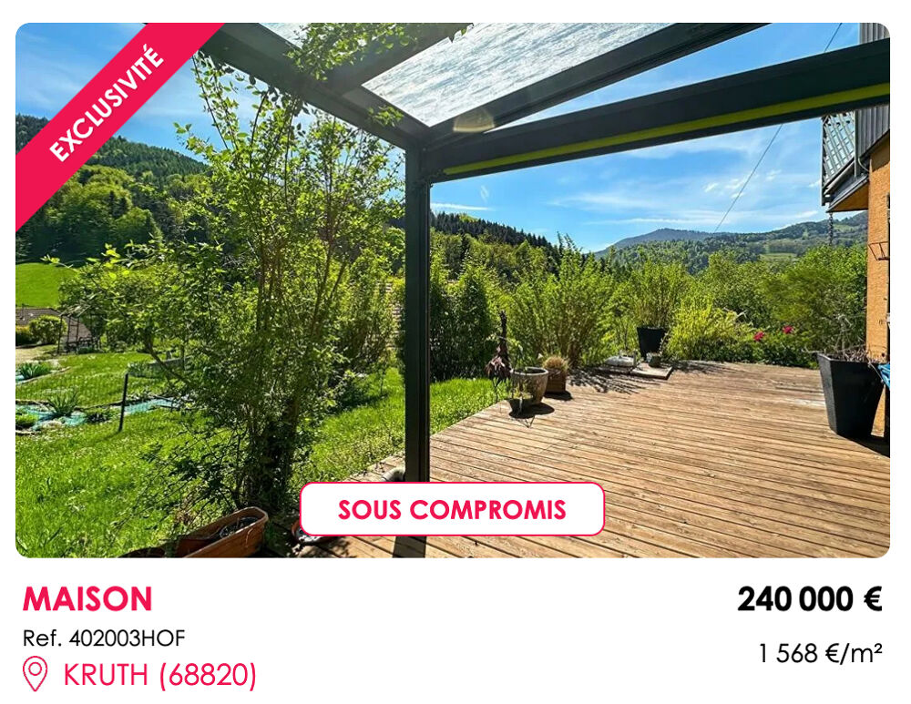 Spécial investisseurs , Saint-Amarin 68550, 7 pièces, 155 m2, terrain 5,8 ares