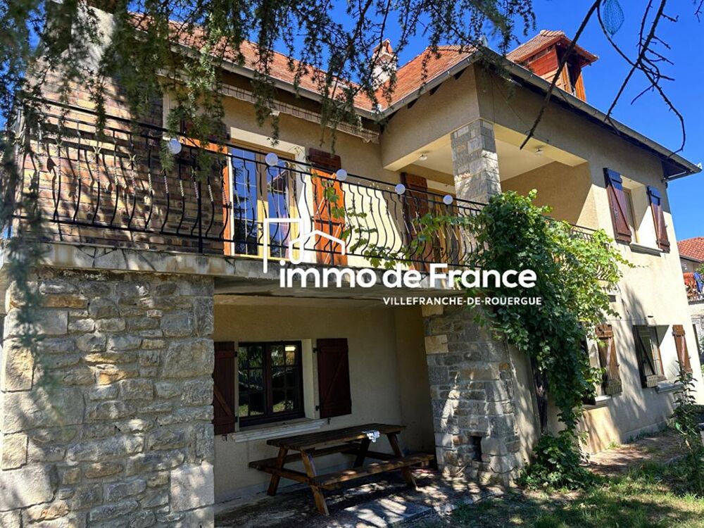 Vente Maison Villefranche de Rouergue maison 5 chambres, bureau, sous-sol total et terrain clos de murs de  1565 m² Villefranche de rouergue