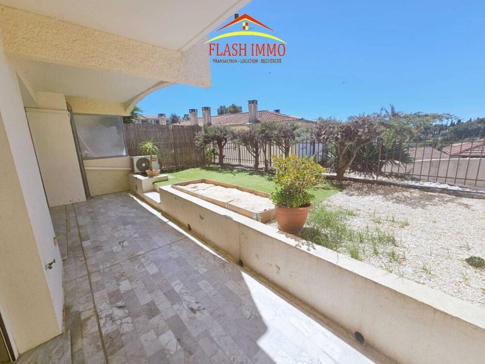 Vente Appartement Mougins grand 2p 50m2 RDJ surélevé vue dégagée au calme Mougins