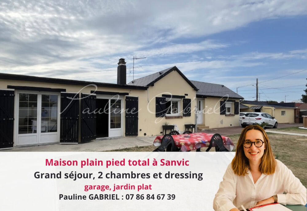 Maison plein pied Sanvic 4 pièces, 3 chambres, jardin, garage Le Havre