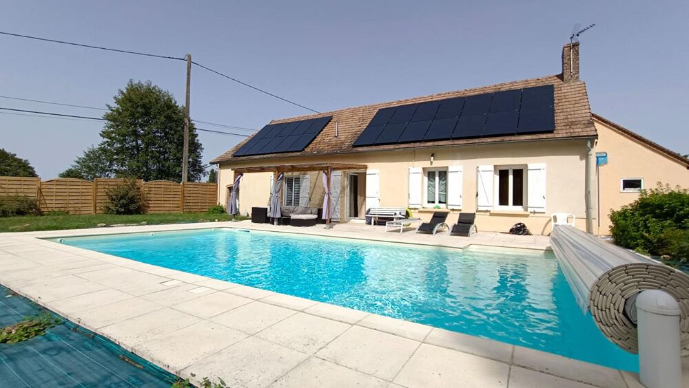 Longère de plain - pied rénovée 7 pièces de 126 m2 avec sa piscine et son superbe terrain extérieur à 10 mn de Le Mans secteur