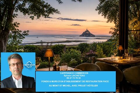 # MURS & FONDS &Agrave; VENDRE RESTAURANT – SITE TOURISTIQUE D'EXCEPTION  ## Face au Mont-Saint-Michel – 2660000 50170 Le mont saint michel