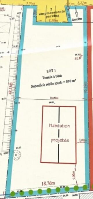  Terrain � vendre 810 m�