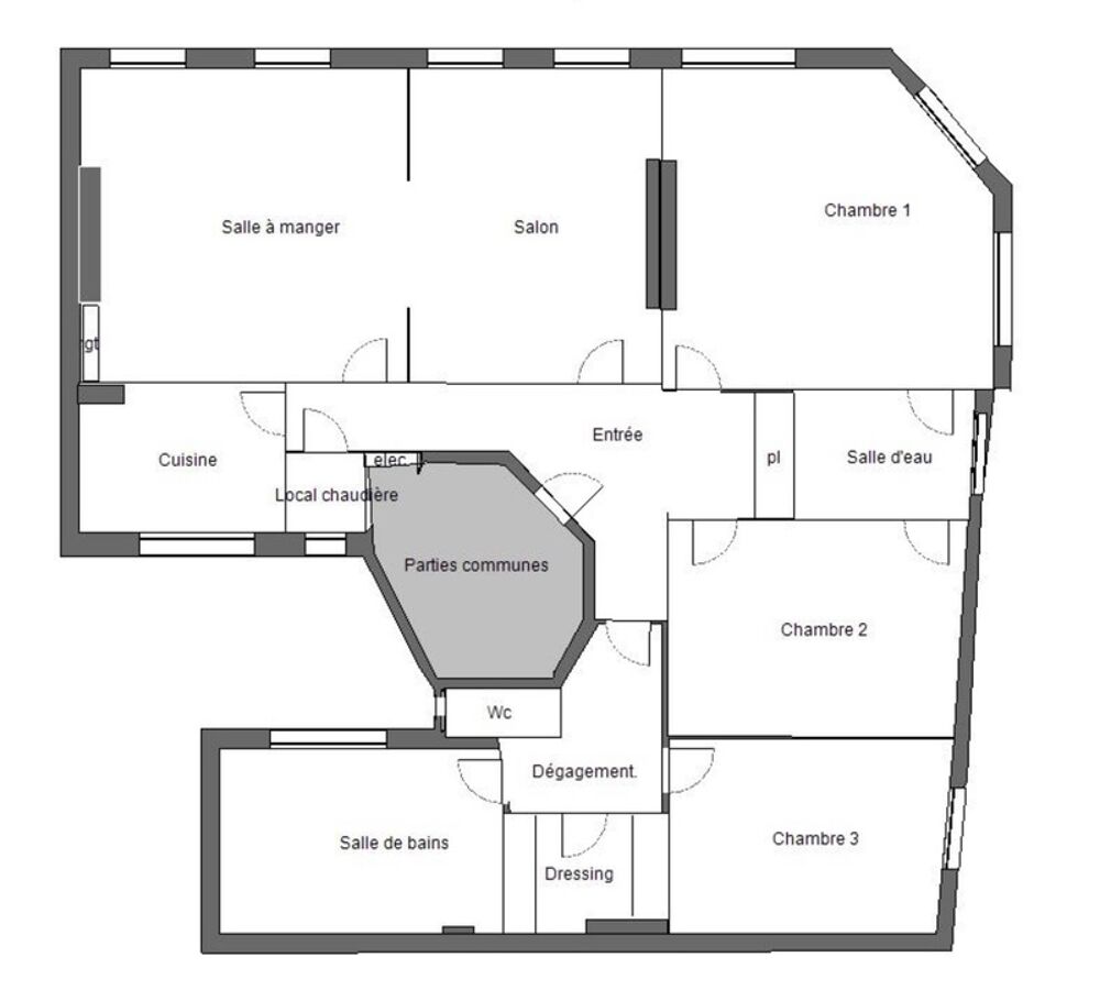 ? Appartement haussmannien 5 pièces  155 m²  Limoges centre ?