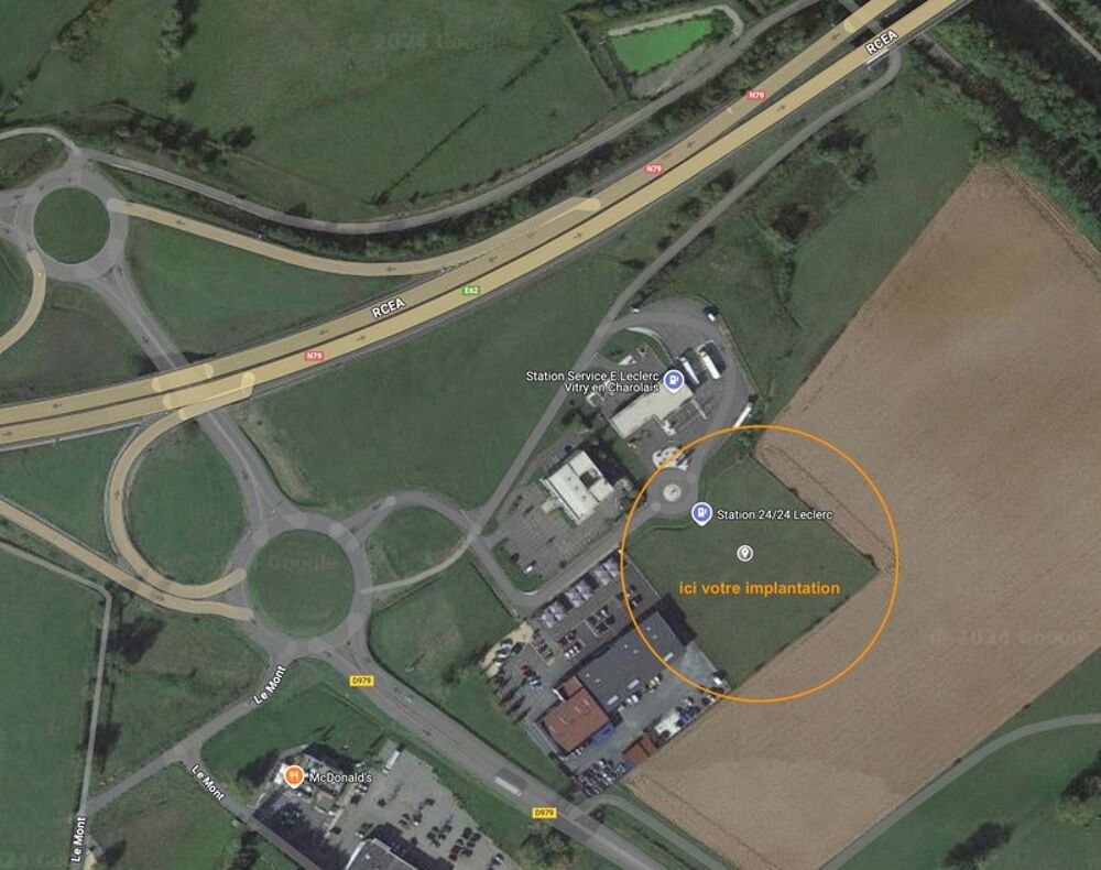Vente Terrain Terrain à vendre de 6 861,00 m² SECTEUR PARAY LE MONIAL (71) Vitry en charollais
