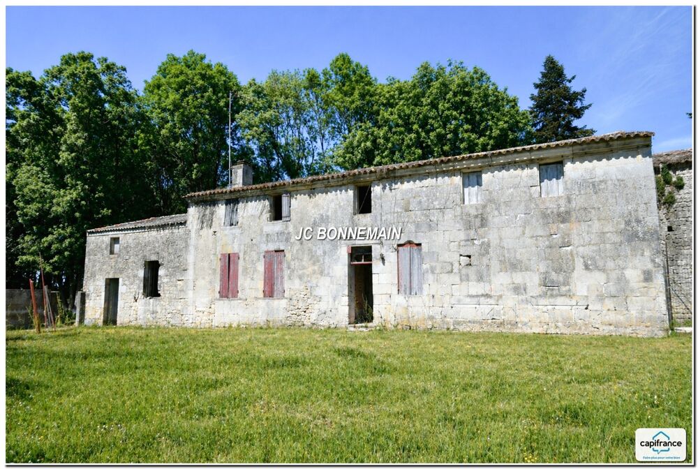 A vendre sur 1,14 Ha - Maison 1 à Réhabiliter 200 m² / Maison 2 Habitable Immédiat CHERMIGNAC (17)