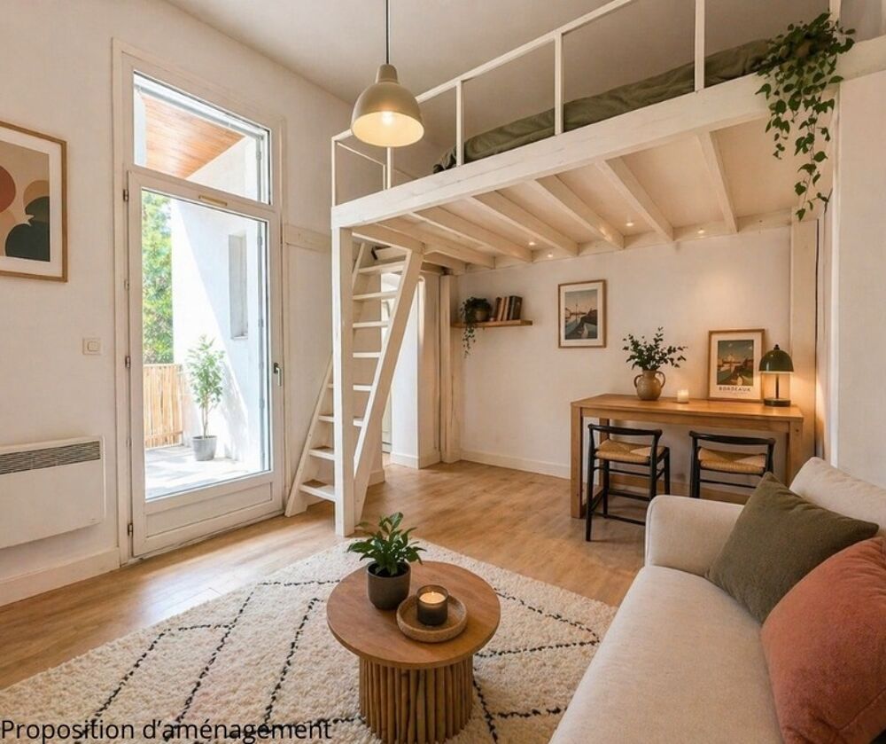 Vente Appartement Bordeaux Quartier La Bastide - Studio 20 m² avec terrasse - Tram Jardin Botanique Bordeaux