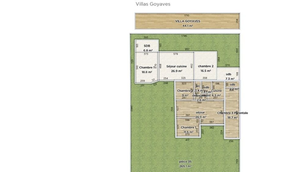 Vente Maison SAINTE CLOTILDE (97490) - A vendre 2 maisons mitoyennes T3 + T4 sur parcelle de 501 m² Sainte clotilde