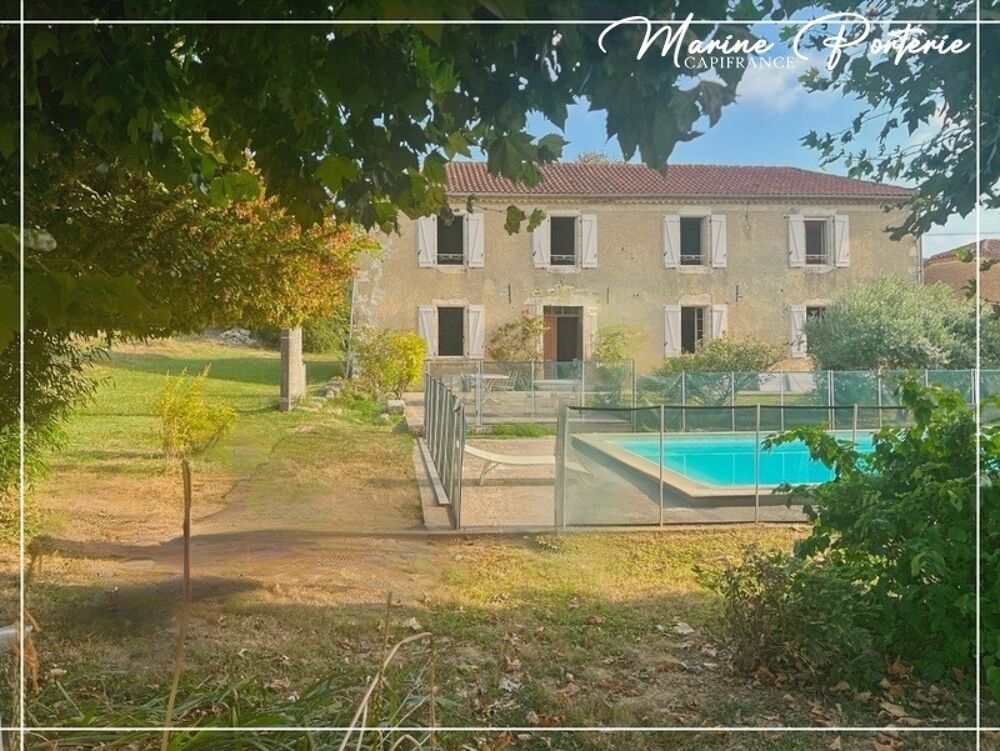 Dpt Gers (32), à vendre CASTERA VERDUZAN JEGUN maison P4 de 200 m² - Terrain de 4 319,00 m²