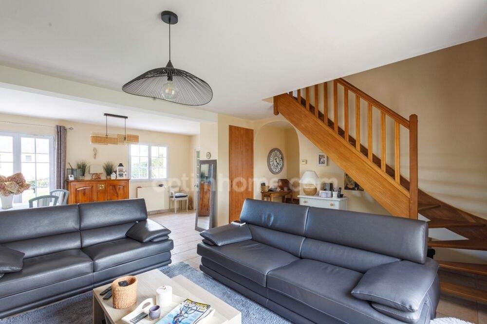Maison à vendre proche Honfleur  115 m²  3 chambres  Terrain 757 m²  Vue Pont de Normandie - Terrasses - Garage - Carport -