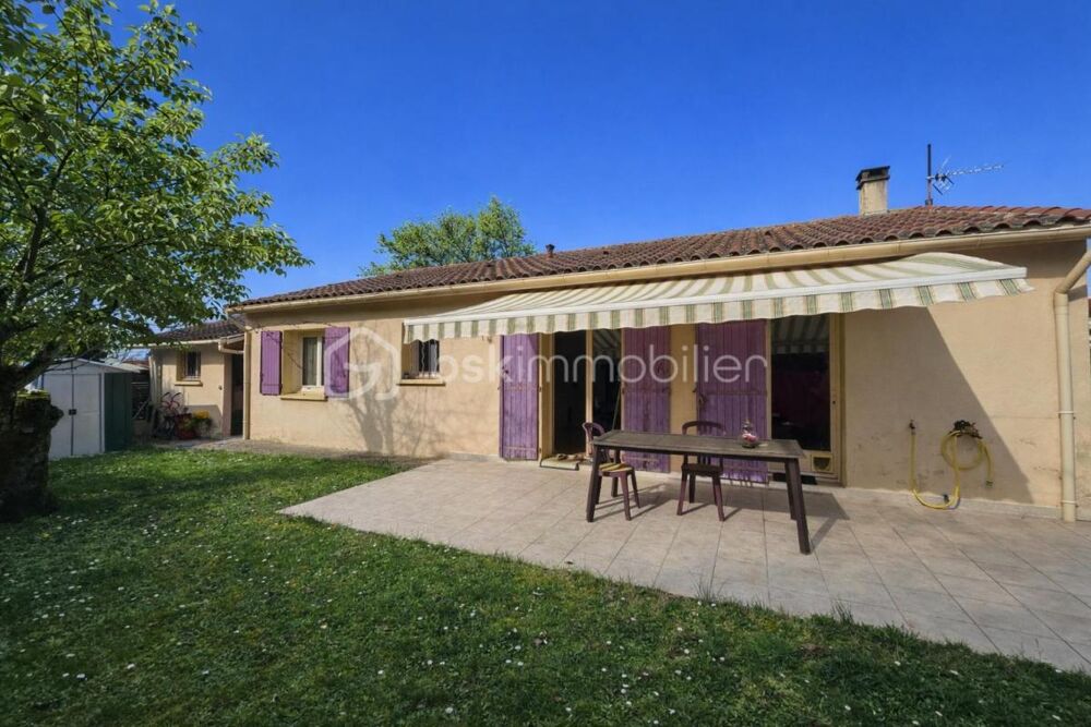 Maison de plain-pied 90 m²  Rive droite de Bergerac  À 1,7 km de lhyper-centre