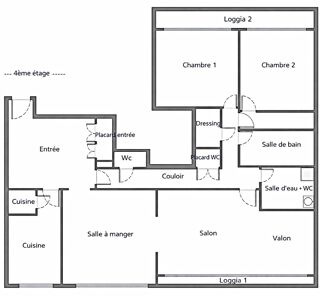  Appartement � vendre 4 pi�ces 124 m�