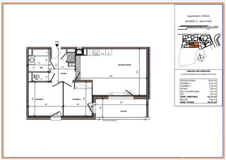  Appartement � vendre 3 pi�ces 61 m�