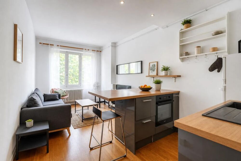 Appartement de 2 pièces de 41 m² à Lyon - Saxe-Gambetta - Balcon