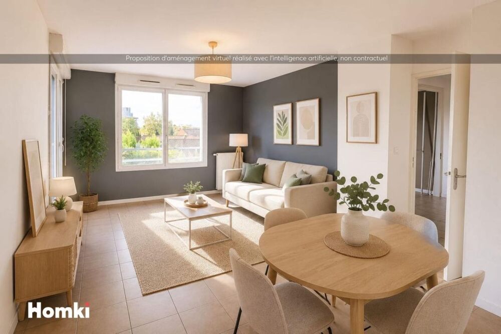 Appartement T3 de 62 m² avec terrasse plein sud et parking  Toulouse Borderouge