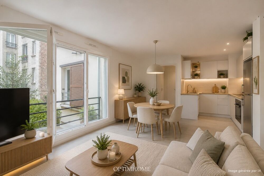 MAIRIE DES LILAS - IMMEUBLE 2012 - Appartement 3 PIÈCES - 2 CHAMBRES 53 m² 