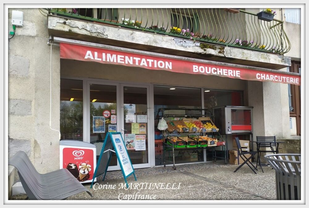   A vendre, Astaffort, Centre village local commercial vide et Appartement 