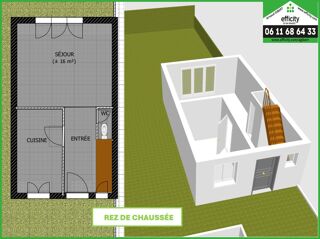  Maison à vendre 3 pièces 54 m²