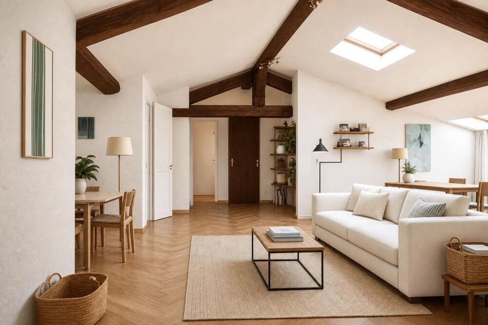 Charmant Appartement T4 de 113m² au sol - Dernier étage - Lumineux