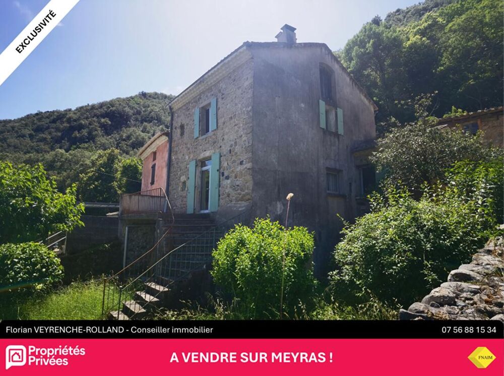 Vente Maison Maison en pierre de 6 pièces pour 97 m2 sur Meyras Meyras