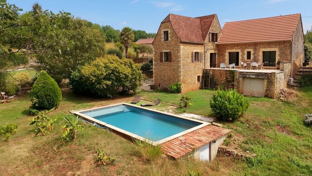 Vente Maison Une demeure de caractère entièrement rénovée avec piscine, vue dégagée et cadre d'exception au cœur du Périgord Noir Meyrals