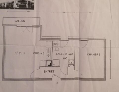  Appartement � louer 2 pi�ces 45 m�