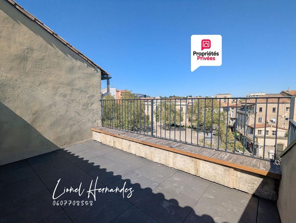 Alès, centre historique : Appartement Duplex d'exception - 125 m² - Dernier étage - Terrasse tropézienne avec vue panoramique
