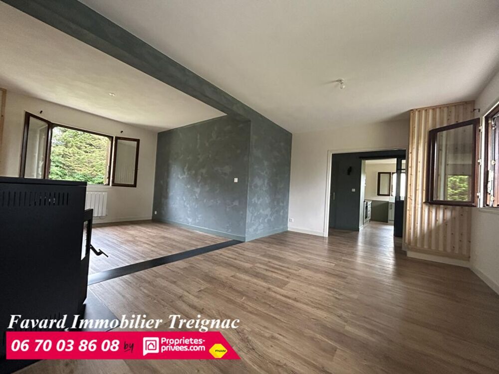 Vente Maison Maison  120 m²  3 chambres - garage  et  jardin plat  850 m² 19 260 TREIGNAC Treignac