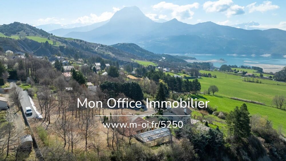Vente Terrain Référence : 6621-MTE. - Terrain viabilisé et borné avec permis purgé -  Vue Lac de Serre-Ponçon Prunieres