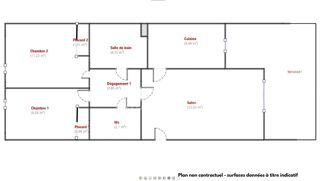  Appartement � vendre 3 pi�ces 65 m�