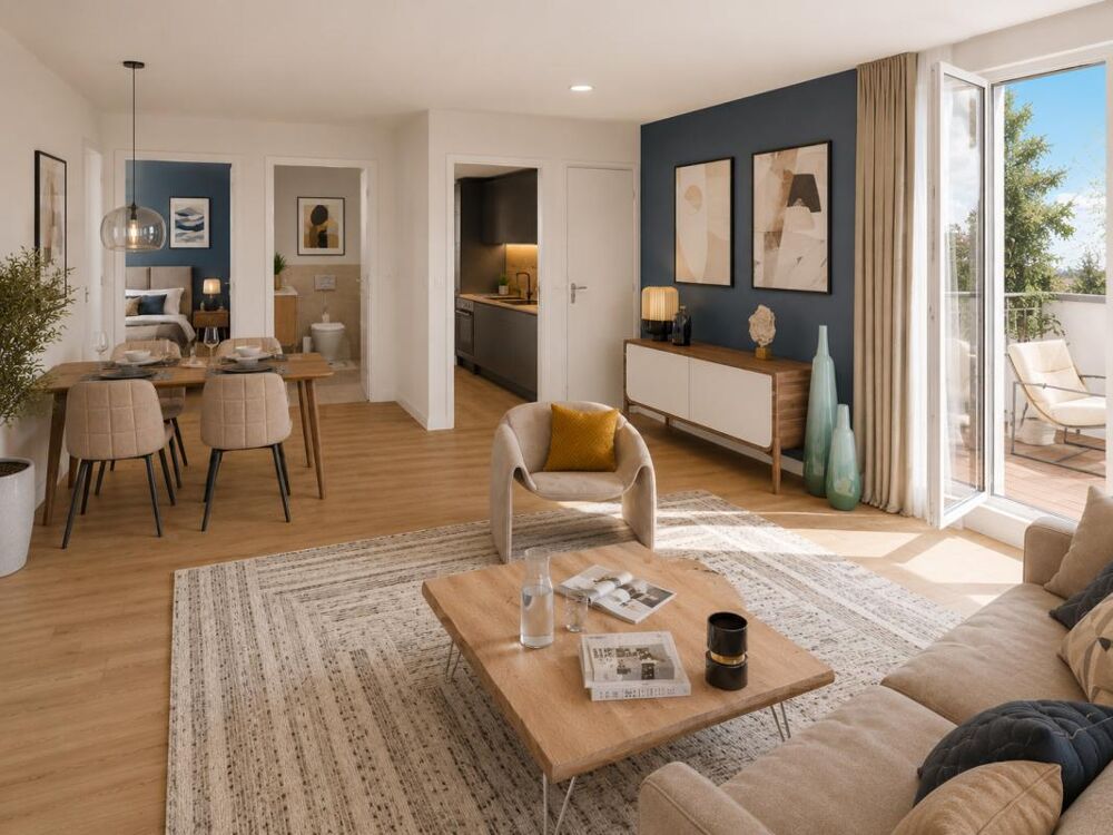 T2 VAULX EN VELIN 44m² - TERRASSE - GRAND SÉJOUR/CUISINE