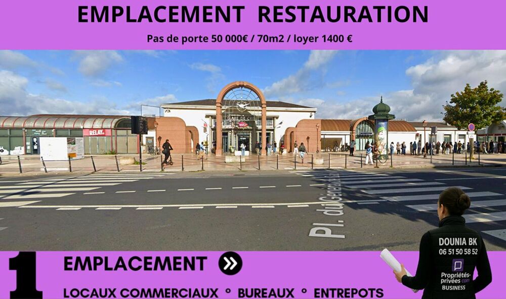   LOCAL COMMERCIAL TRÈS RARE - GARE DE CREIL - EMPLACEMENT N°1 