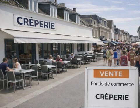 ? VENTE DE FONDS DE COMMERCE � RESTAURANT / CR&Ecirc;PERIE � EMPLACEMENT N&deg;1 - bord de mer 198800 56750 Damgan