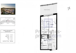  Appartement  vendre 1 pice 29 m