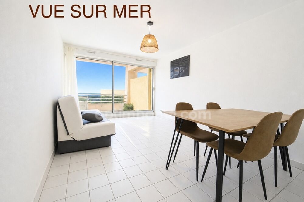 Appartement T2 37m2 avec terrasse vue sur mer à Sète (34)