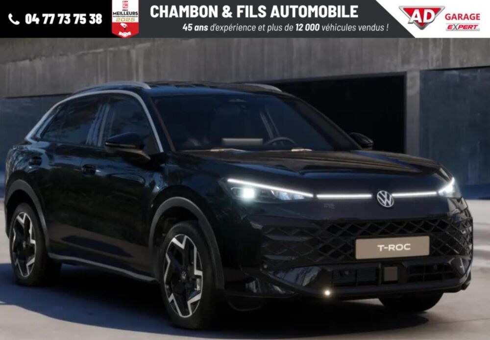 T-ROC 1.5 eTSI Hybrid 150 ch DSG7 R-Line Garantie 5 ans 2026 occasion 42320 La Grand-Croix