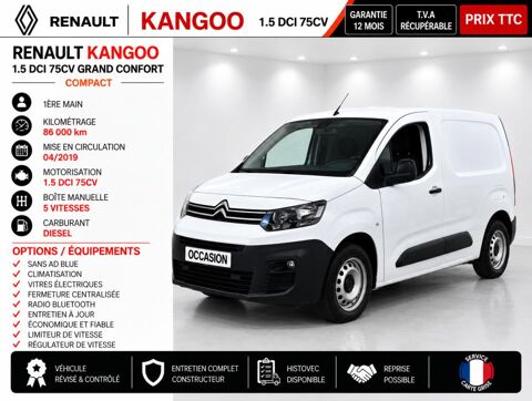 Renault Kangoo Express 1&deg; Main / 1.5L DCI 75cv Pack GRAND CONFORT COMPACT CLIM/REGU 2019 occasion Abbecourt 60430