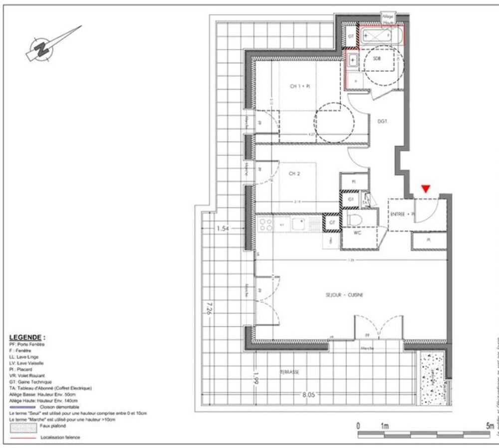 Vente Appartement appartement à vendre 3 pièces en attique à VOIRON (38) Voiron