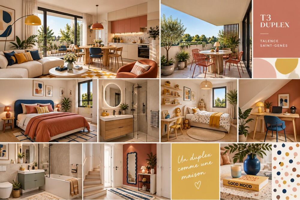 T3 duplex avec loggia  Talence Saint-Genès