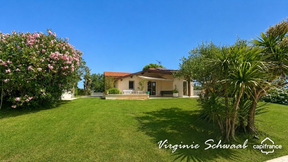 Maison - DPE B - Plain-pied 126 m² - terrain clos - 4 chambres - sous-sol à HABAS (40)