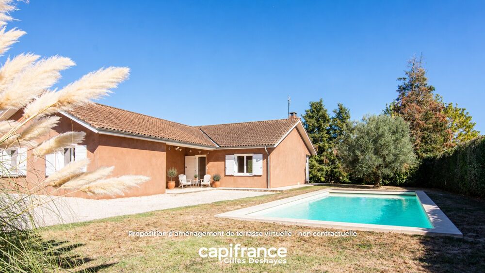 Vente Maison CRUZILLES-LÈS-MÉPILLAT (01290) – TOUT DE PLAIN-PIED – 3 CHAMBRES – PISCINE 12 × 4 – 78,6 M² DE DÉPENDANCES – TERRAIN 2 710 M² Cruzilles les mepillat