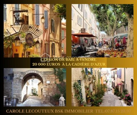&Agrave; SAISIR � cession de bail 'LOCAL POLYVALENT AU C�UR DE LA CADI&Egrave;RE D'AZUR (VAR)' 20000 83740 La cadiere d azur