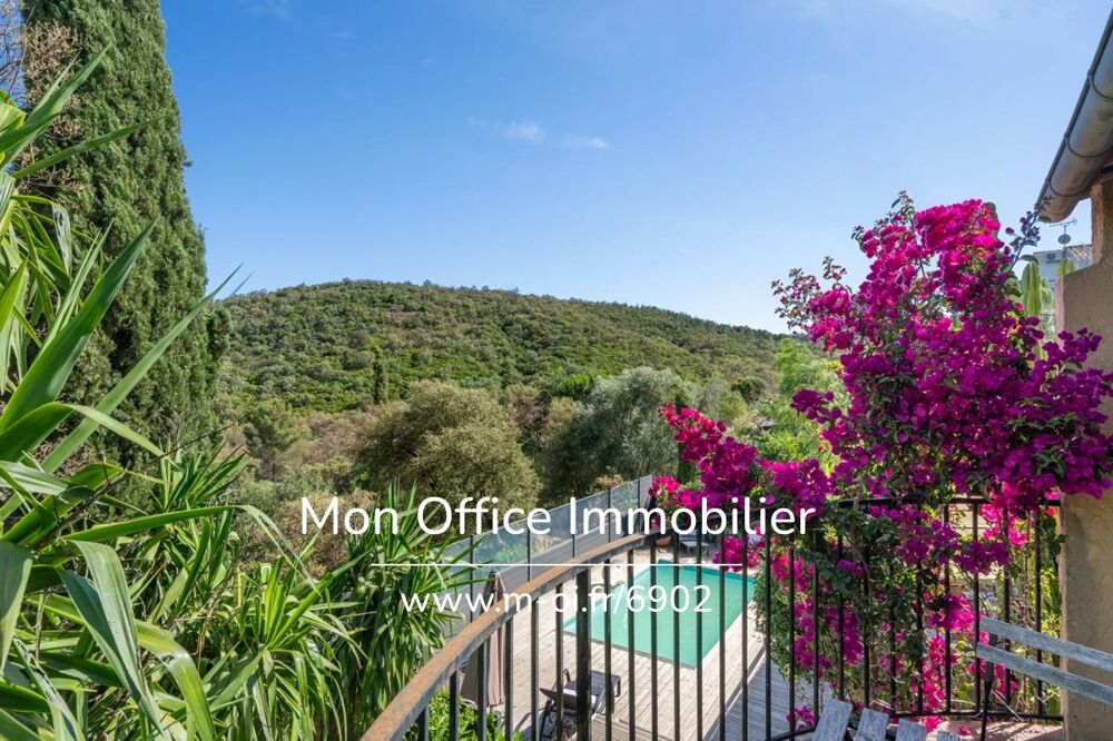 Vente Maison Référence : 6902-JDO. - Villa provençale de charme avec piscine, studio indépendant et aperçu mer ! Bormes les mimosas