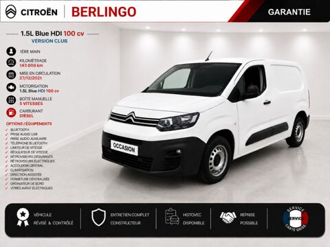 Berlingo 1&deg; Main / 1.5l B HDI 100cv Version Club CLIM/T&eacute;l/R&eacute;gul/Limit 2022 occasion 60430 Abbecourt