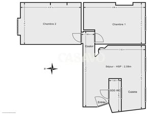  Appartement � vendre 3 pi�ces 50 m�