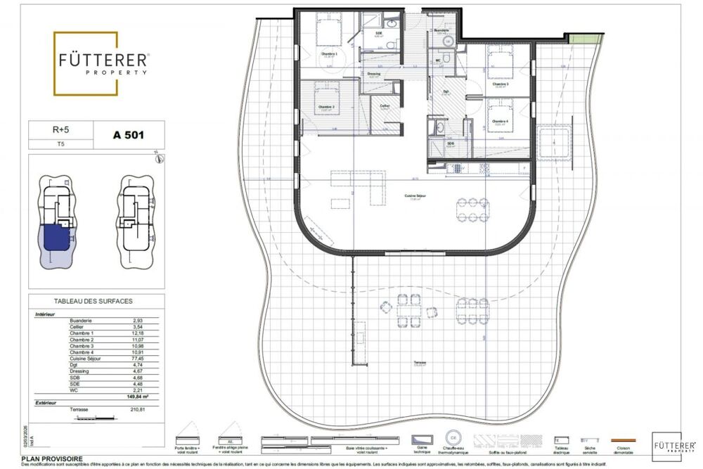 Vente Appartement MAGNIFIQUE APPARTEMENT T5 AVEC GRANDE TERRASSE et GARAGES x2 Narbonne